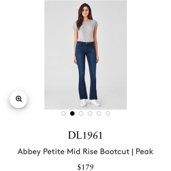 EUC‎ Women's DL1961 Abbey Petite Mid Rise Bootcut Jeans | Size 30 - Picture 14 of 14